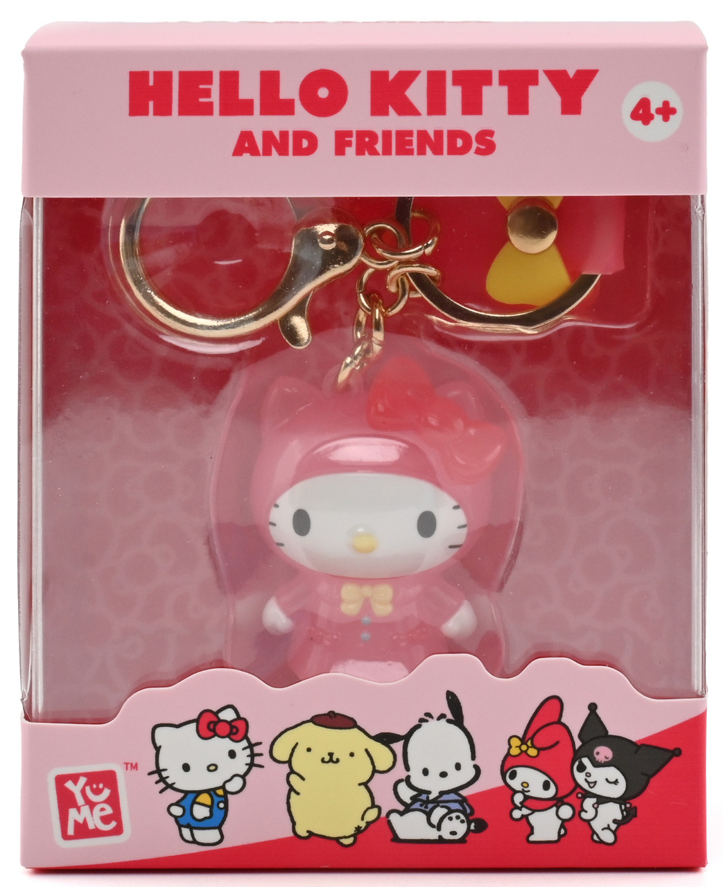 Hello Kitty YuMe Keychain with Hand Strap - Raincoat Hello Kitty YuMe Keychain with Hand Strap - Raincoat
