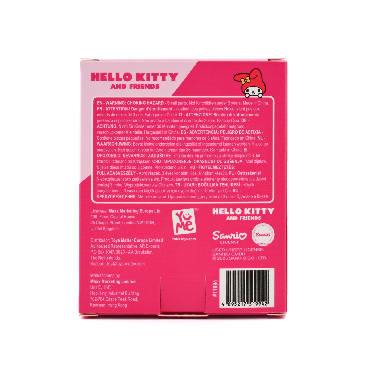 Hello Kitty YuMe Keychain with Hand Strap - Raincoat Hello Kitty YuMe Keychain with Hand Strap - Raincoat