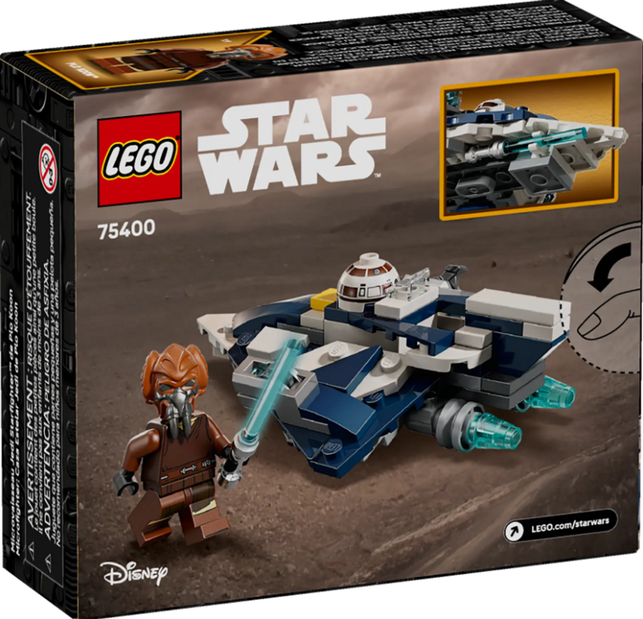 LEGO Star Wars Plo Koon's Jedi Starfighter Microfighter 75400