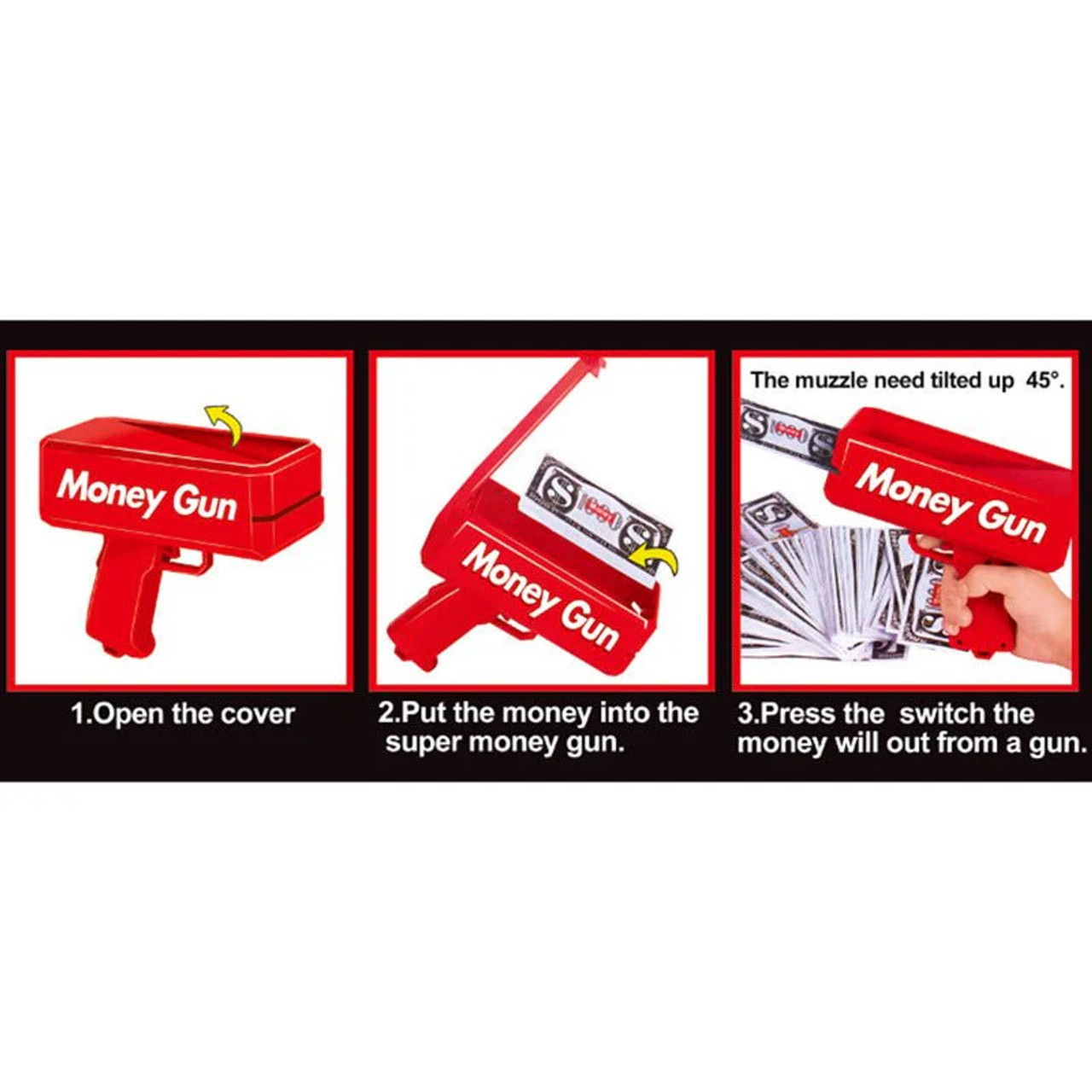 Popsey Money Gun - Red Popsey Money Gun - Red