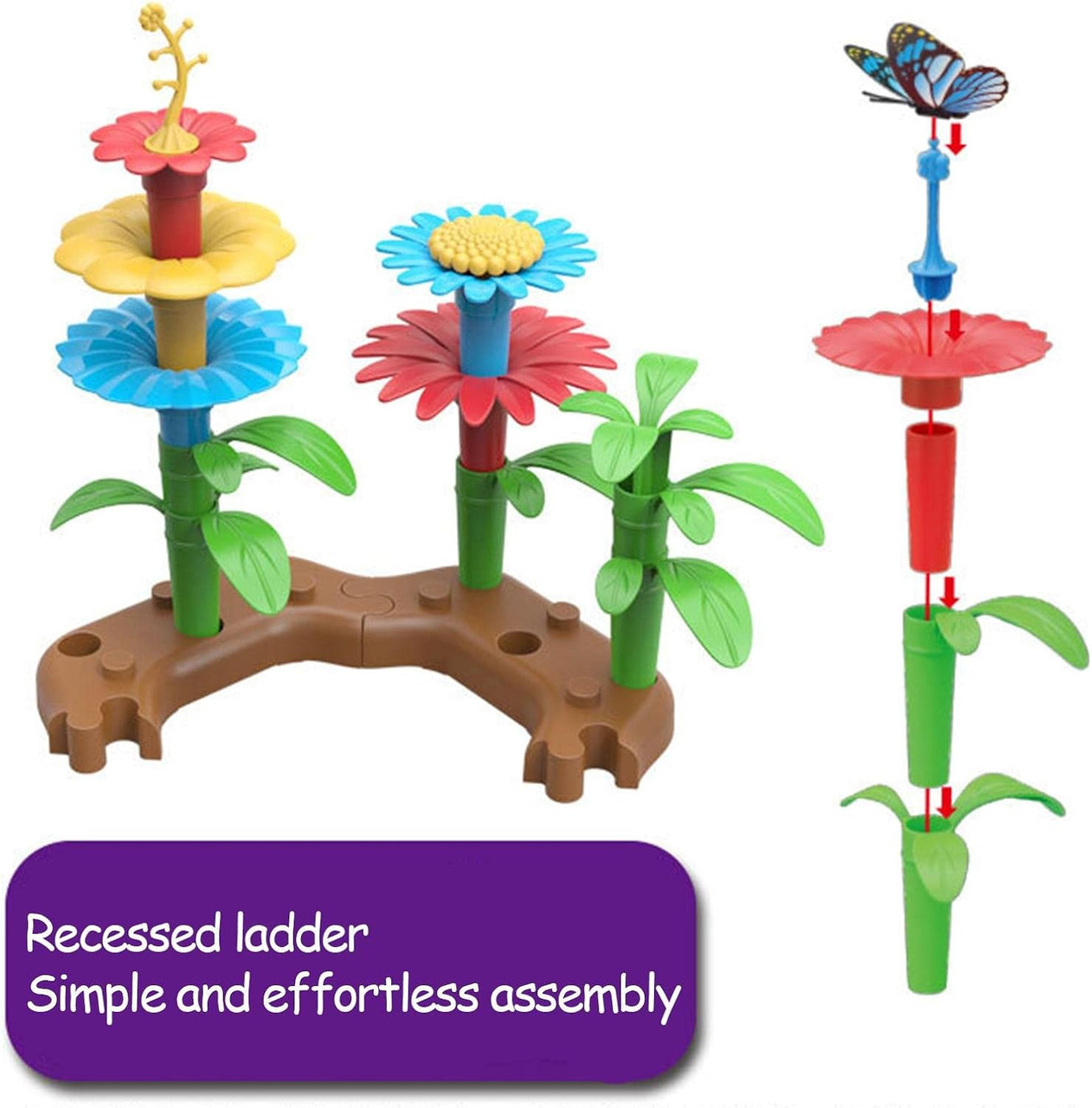 Flower Love Flower Garden Blocks 133pcs  Flower Love Flower Garden Blocks 133pcs