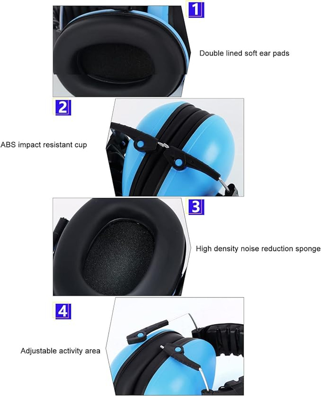 Twinkle Tots Twinkle Tots Toddler Noise Reduction Ear Muffs  - Blue