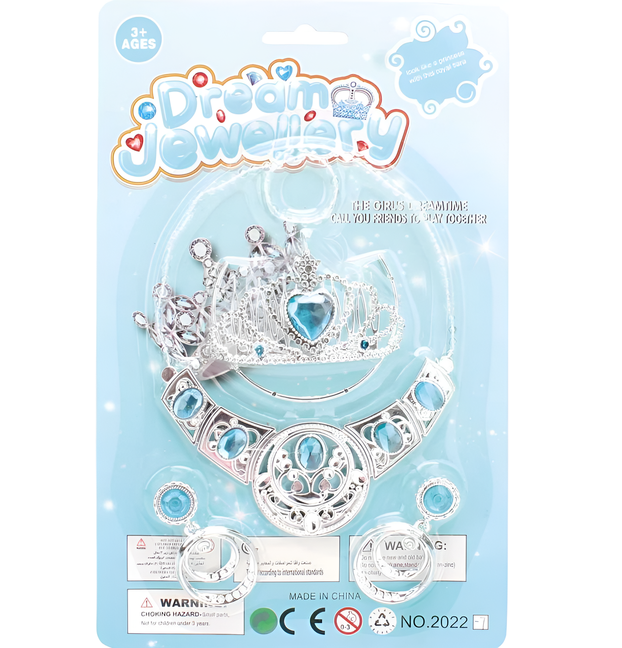 Blue Crown & Necklace Set 