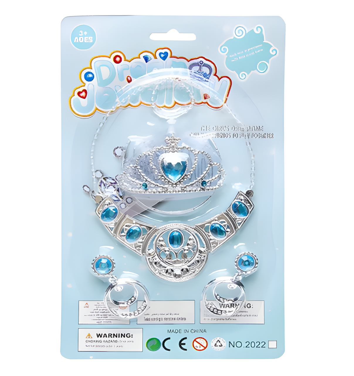 Blue Crown & Necklace Set 