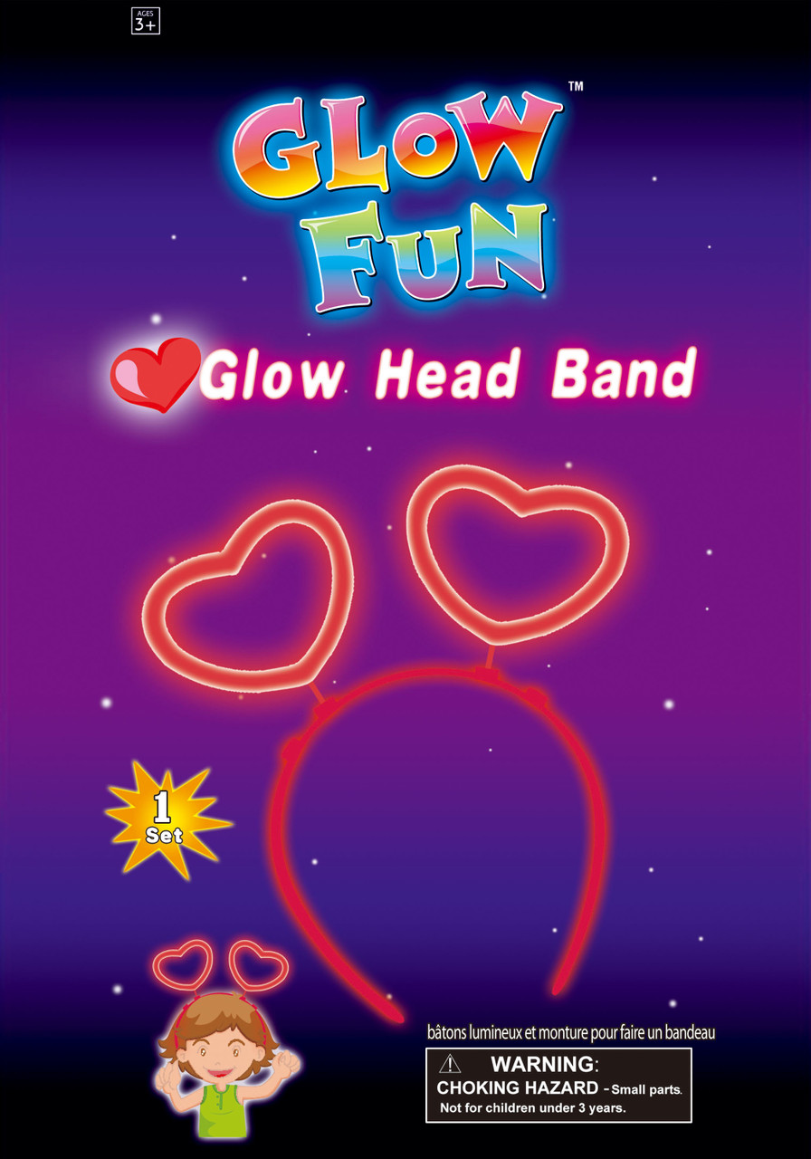 Glow Fun Heart Headband 