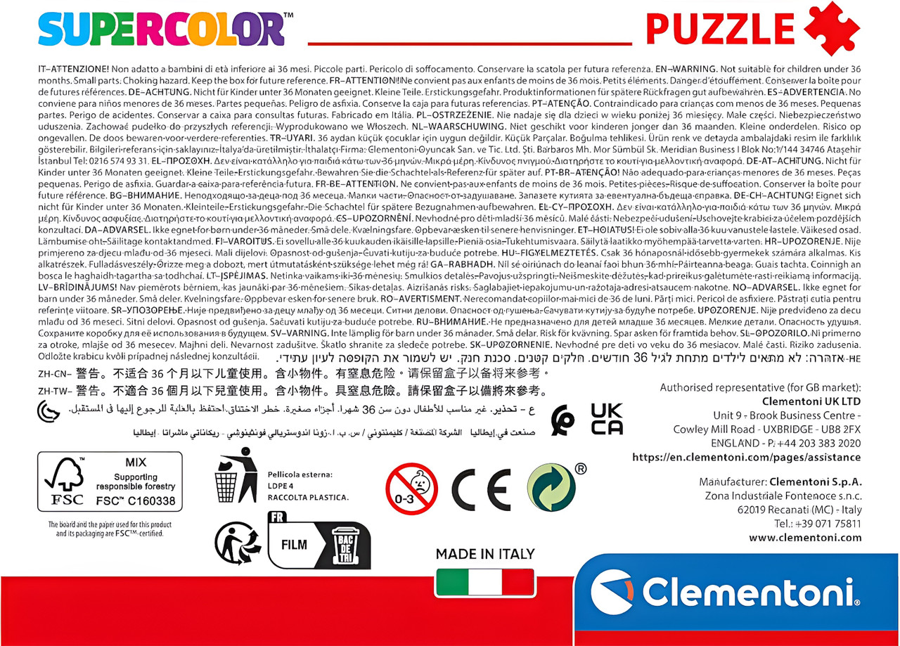 Clementoni - Supercolour DC Comics Superfriends Puzzle 30PC Clementoni - Supercolour DC Comics Superfriends Puzzle 30PC