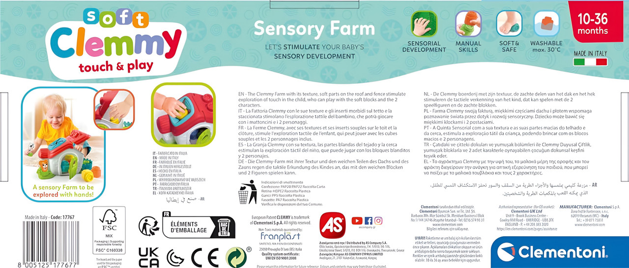 Clementoni - Baby Clemmy Sensory Farm