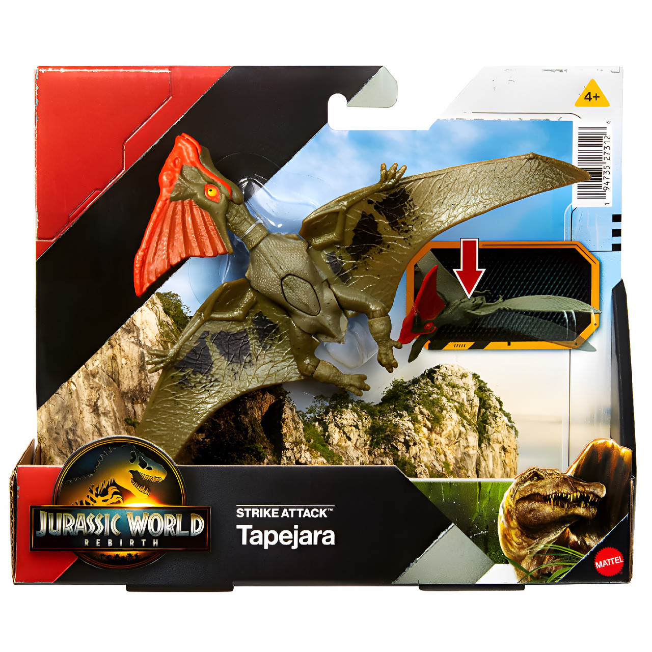 Jurassic World Rebirth Strike Attack Dinosaur Figure