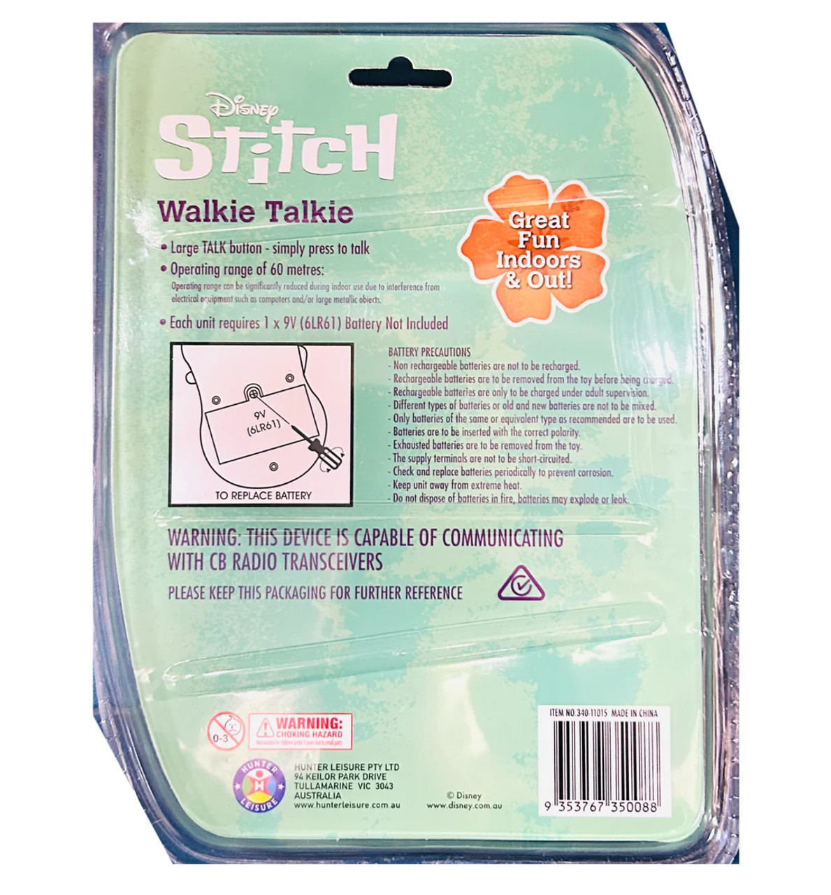 Lilo & Stitch Walkie Talkie 2 Pack Lilo & Stitch Walkie Talkie 2 Pack