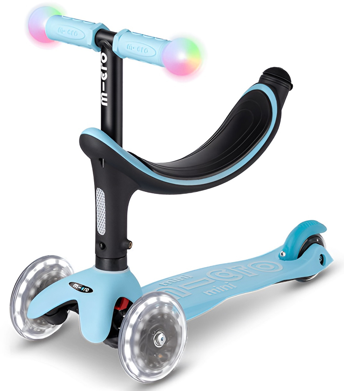 Micro Mini2Grow Deluxe Magic LED Scooter - Light Blue