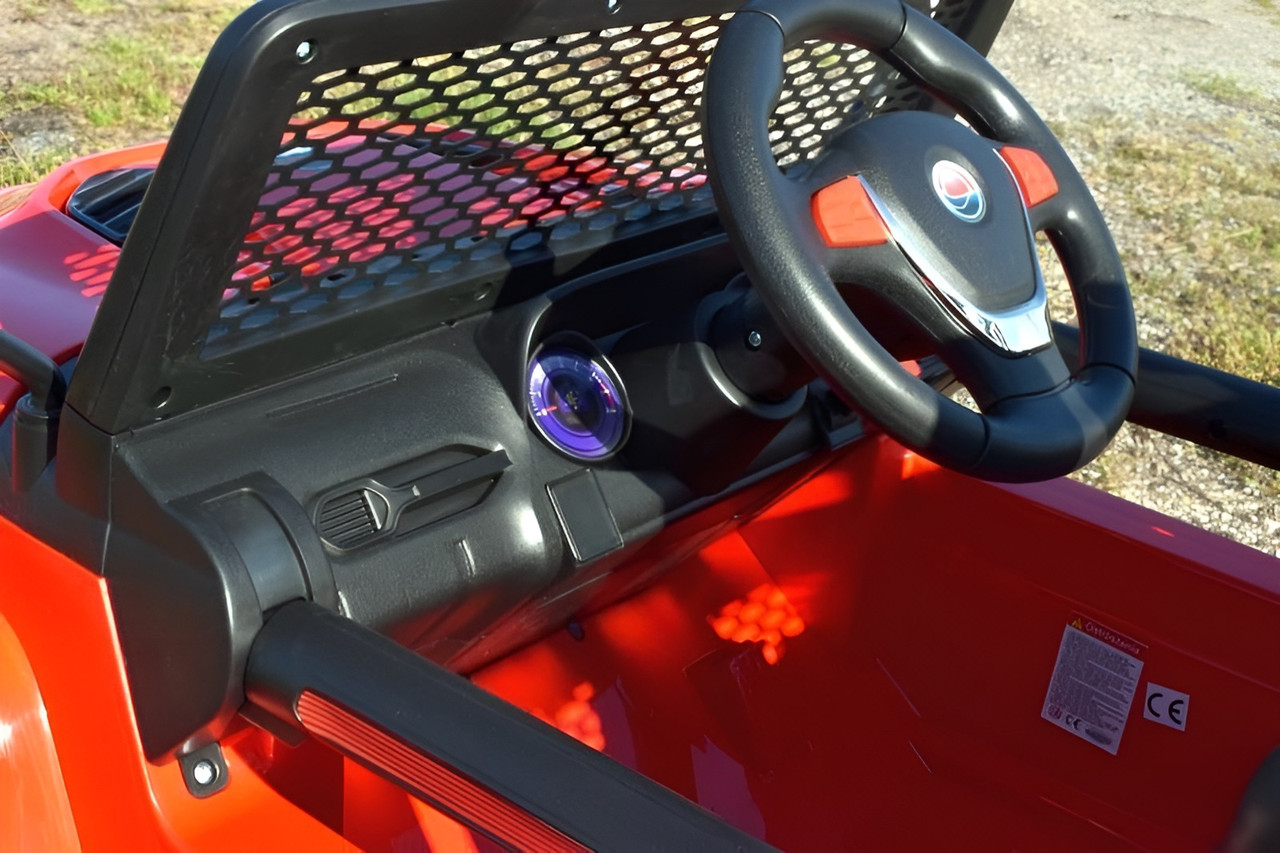 Red Off-Road Electric Ride-On Jeep Red Off-Road Electric Ride-On Jeep