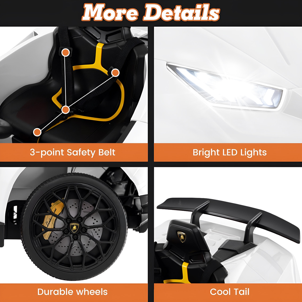 Lamborghini Huracan 12V - White Lamborghini Huracan 12V - White