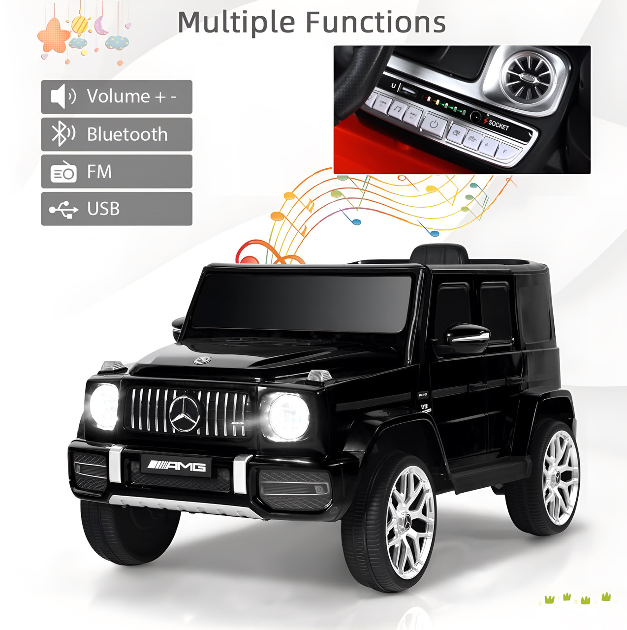 Black Mercedes Benz G63 12V Black Mercedes Benz G63 12V