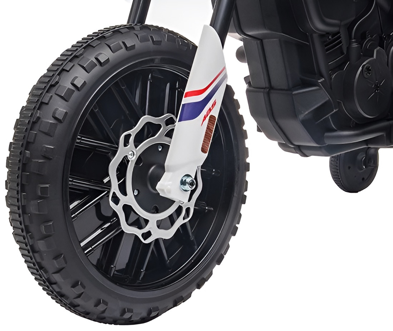 Aprilia Kids Ride-On Motorcycle with Training Wheels - Blue