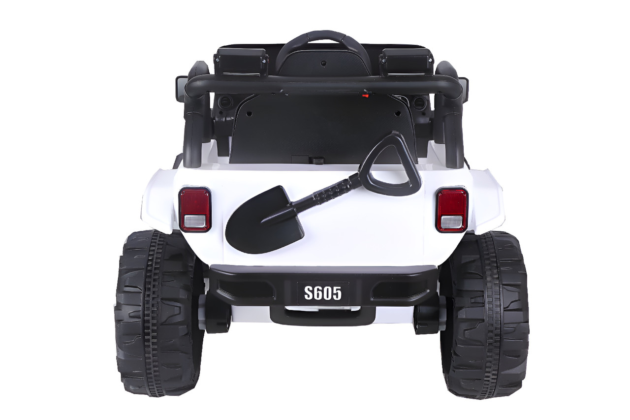 Kids 4X4 Style Electric Ride On Car - White Kids 4X4 Style Electric Ride On Car - White