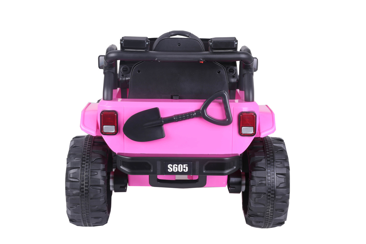 Kids 4X4 Style Electric Ride On Car - Pink