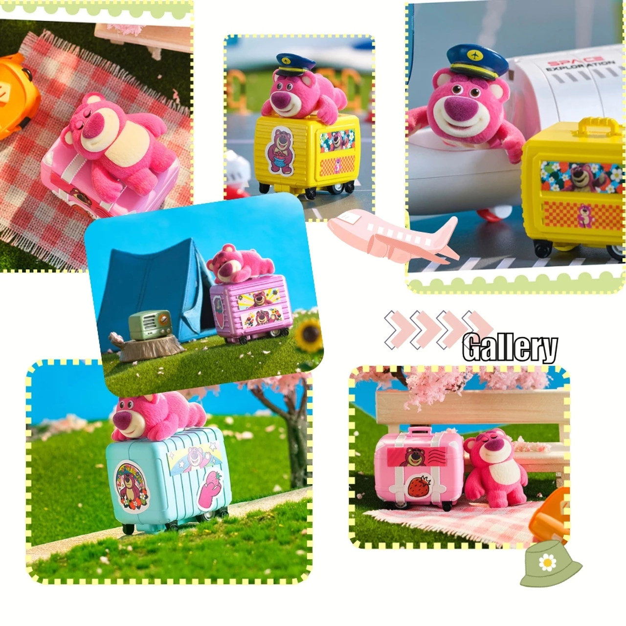 Disney Toy Story Lotso Suitcase Series Blind Box  Disney Toy Story Lotso Suitcase Series Blind Box