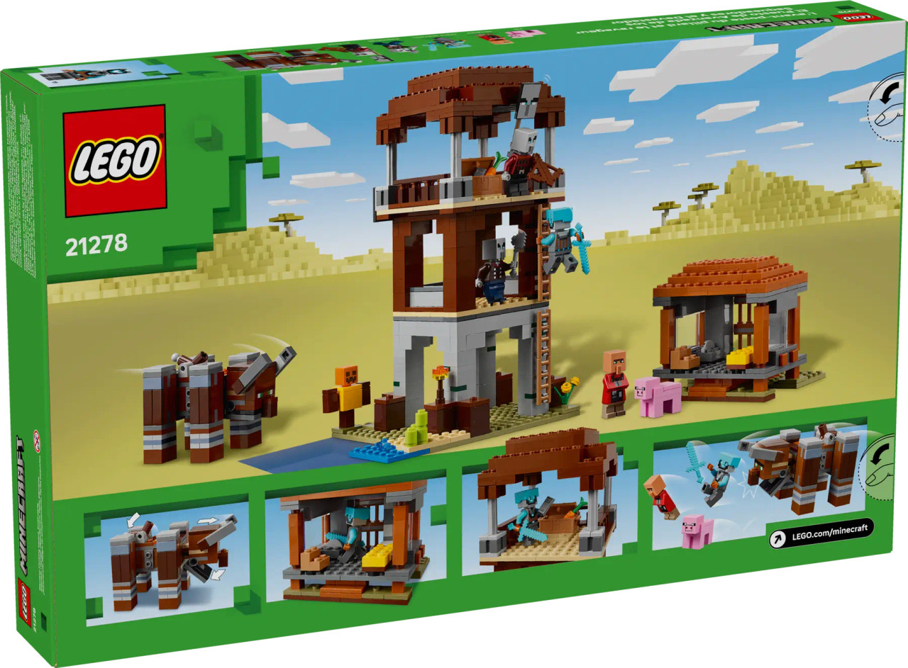 LEGO Minecraft The Pillager Outpost and Ravager 21278