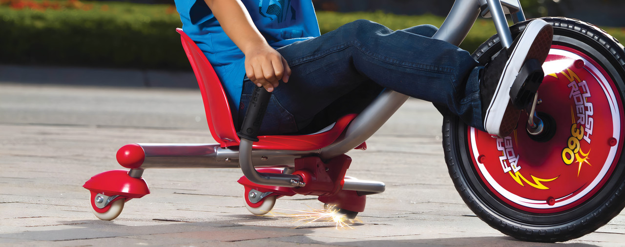 Razor FlashRider 360 Ride-On Tricycle - Red