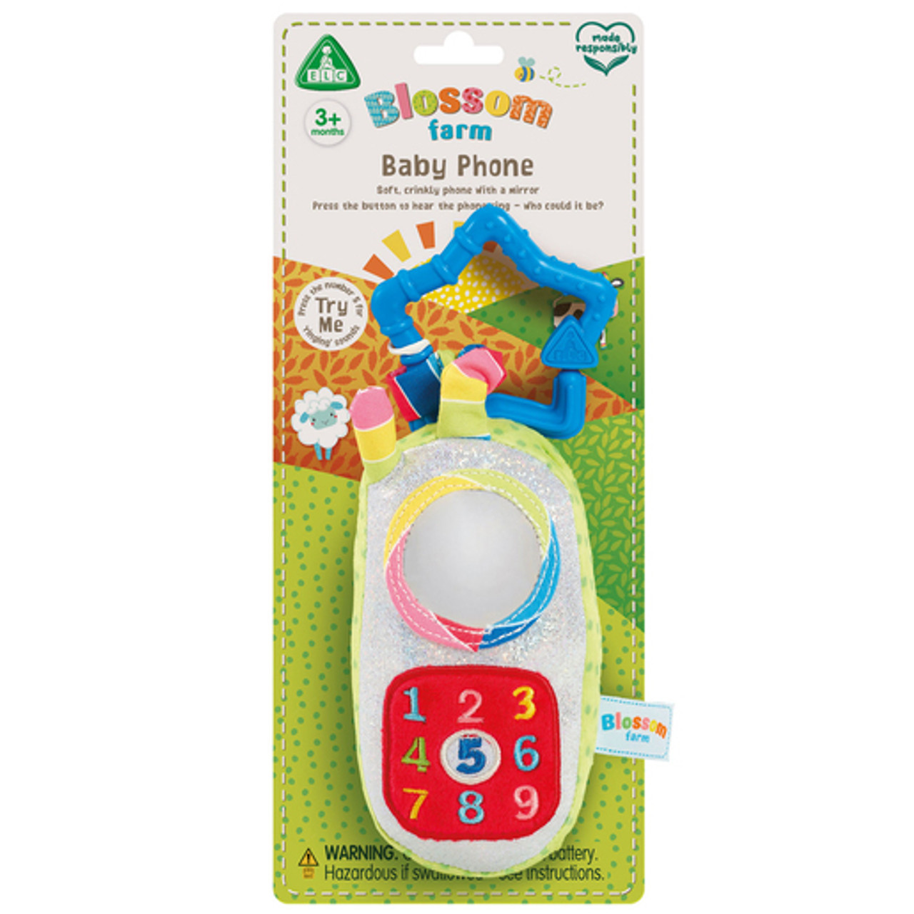Early Learning Centre - Blossom Farm Baby Phone Sensory Pram Toy Early Learning Centre - Blossom Farm Baby Phone Sensory Pram Toy