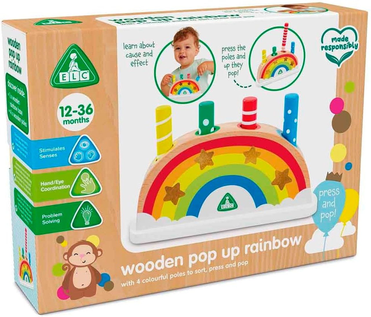 Early Learning Centre - Wooden Pop Up Rainbow Early Learning Centre - Wooden Pop Up Rainbow