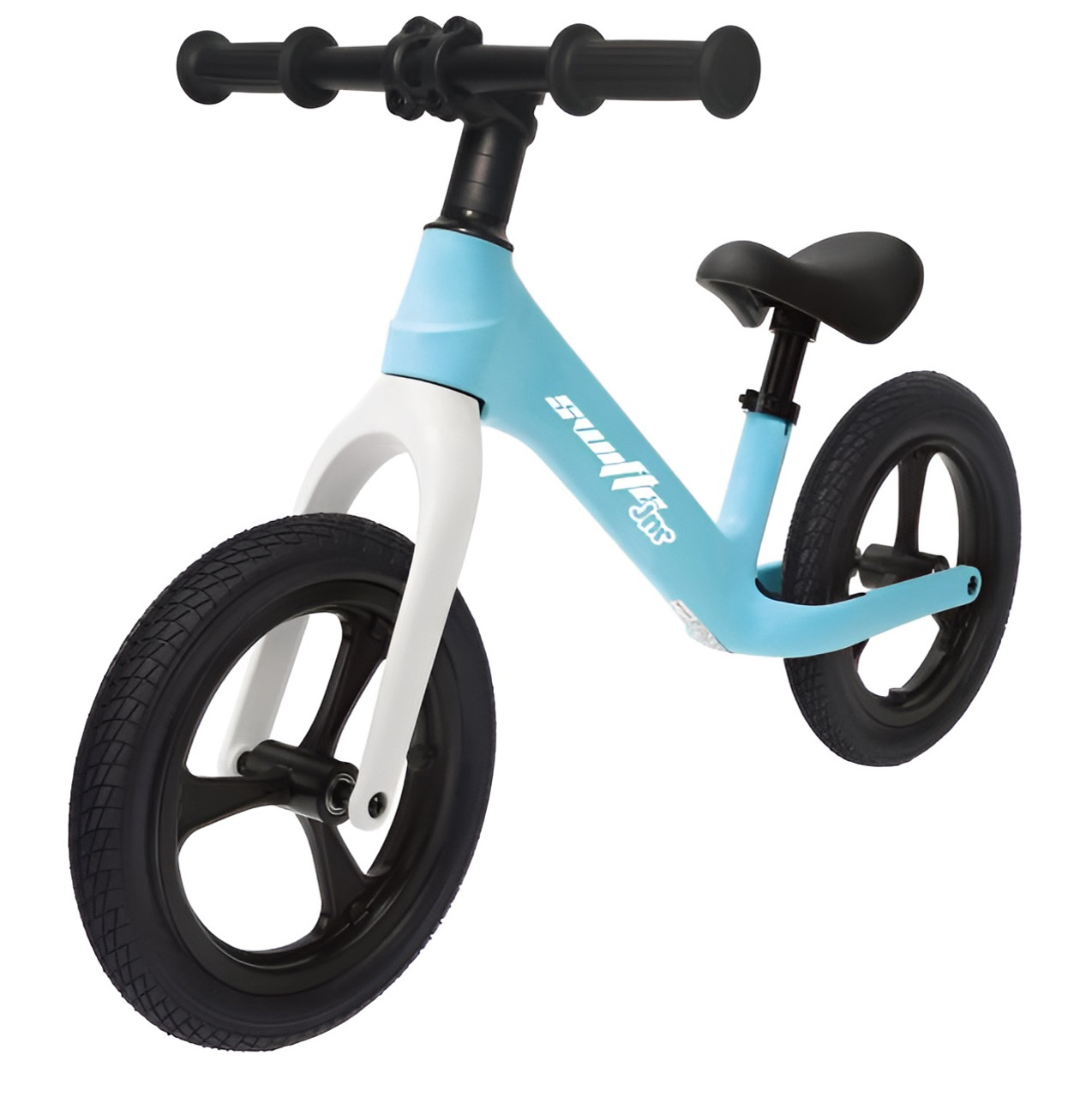 Blue 12" Balance Bike with Rubber Tyres
