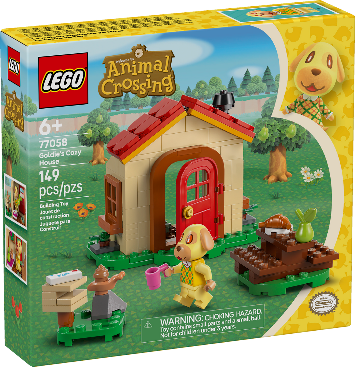 LEGO Animal Crossing Goldie's Cosy House 77058