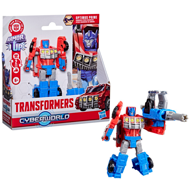 Transformers CYBERWORLD Armoured Cyber Changers 4 inch