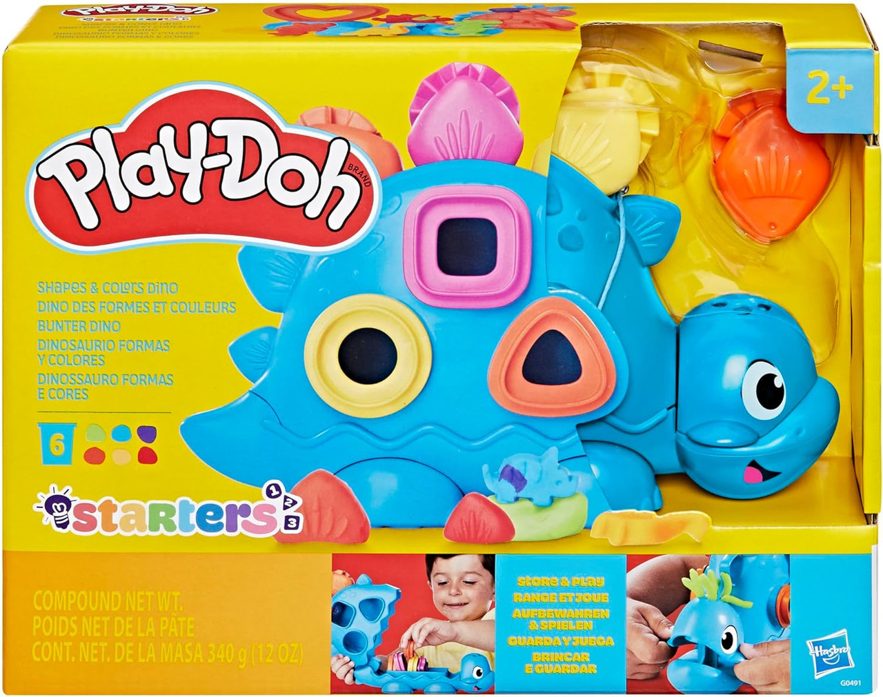 Play-Doh Starters Shapes & Colours Dinosaur Toy Play-Doh Starters Shapes & Colours Dinosaur Toy