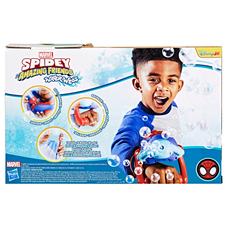 Marvel Spidey and His Amazing Friends WaterWebs Bubble Slinger