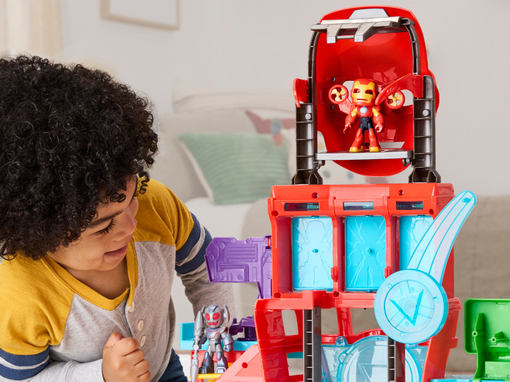 Marvel Iron Man and his Awesome Friends Iron Quarters Playset