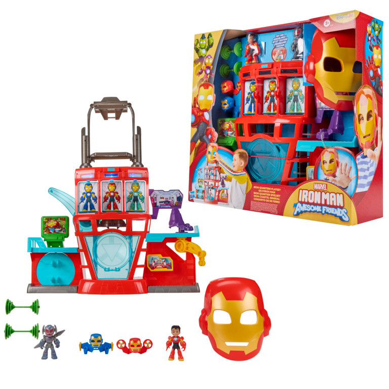 Marvel Iron Man and his Awesome Friends Iron Quarters Playset