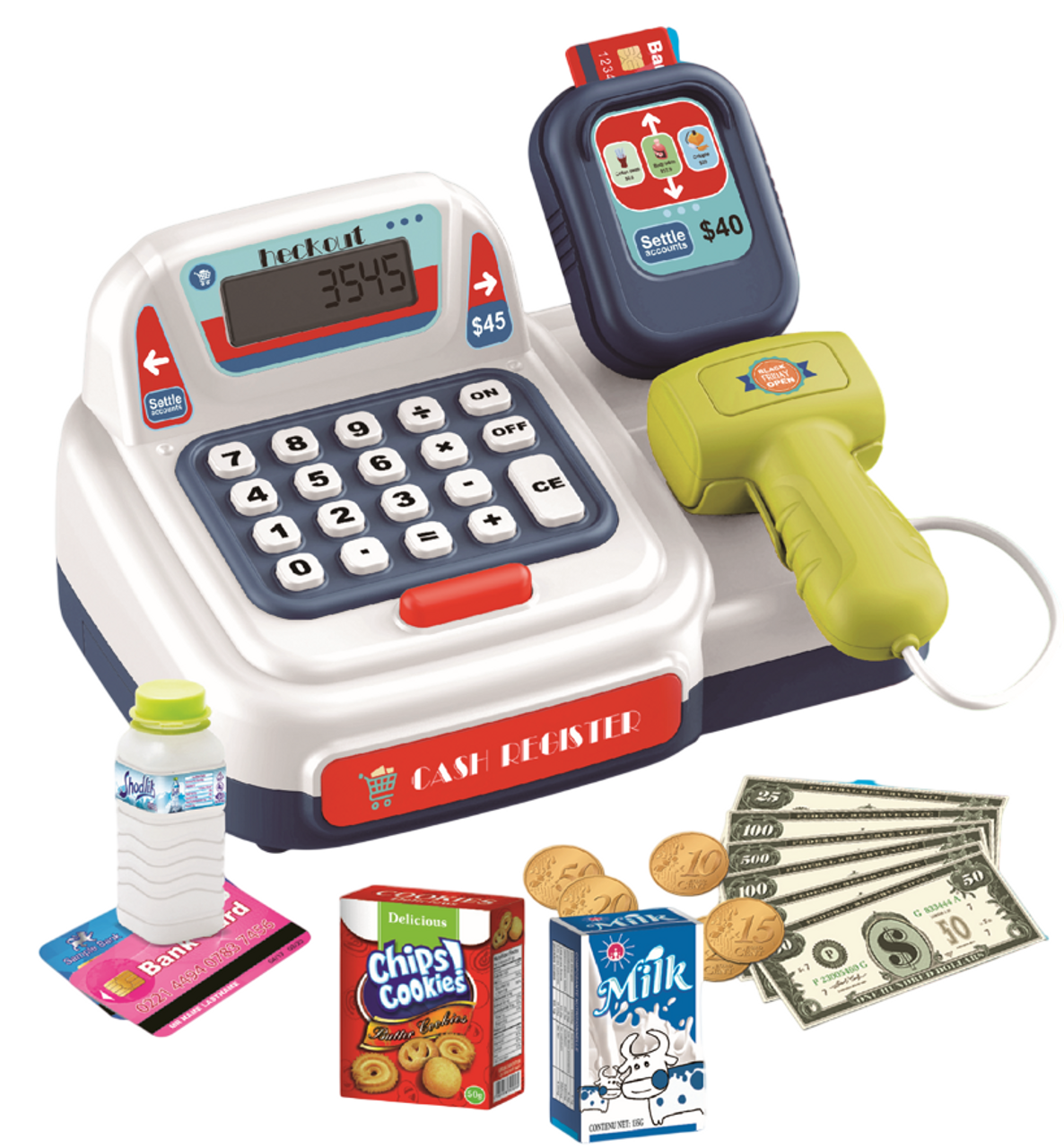 Wonder Co Play - Blue Trolley & Register Set 