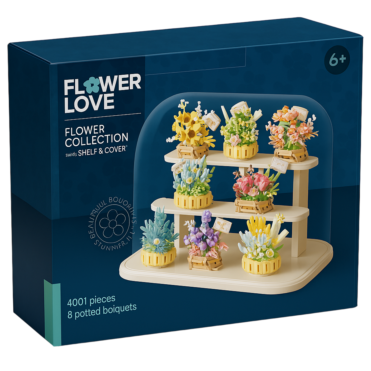 Flower Love Flower Collection 8 Potted Flowers 