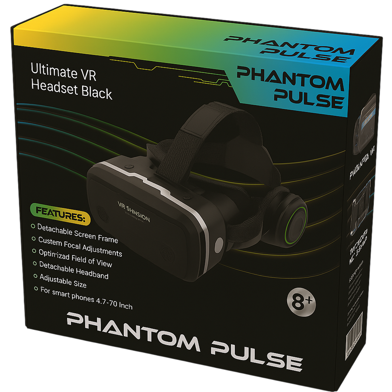 Phantom Pulse Ultimate VR Headset - Black