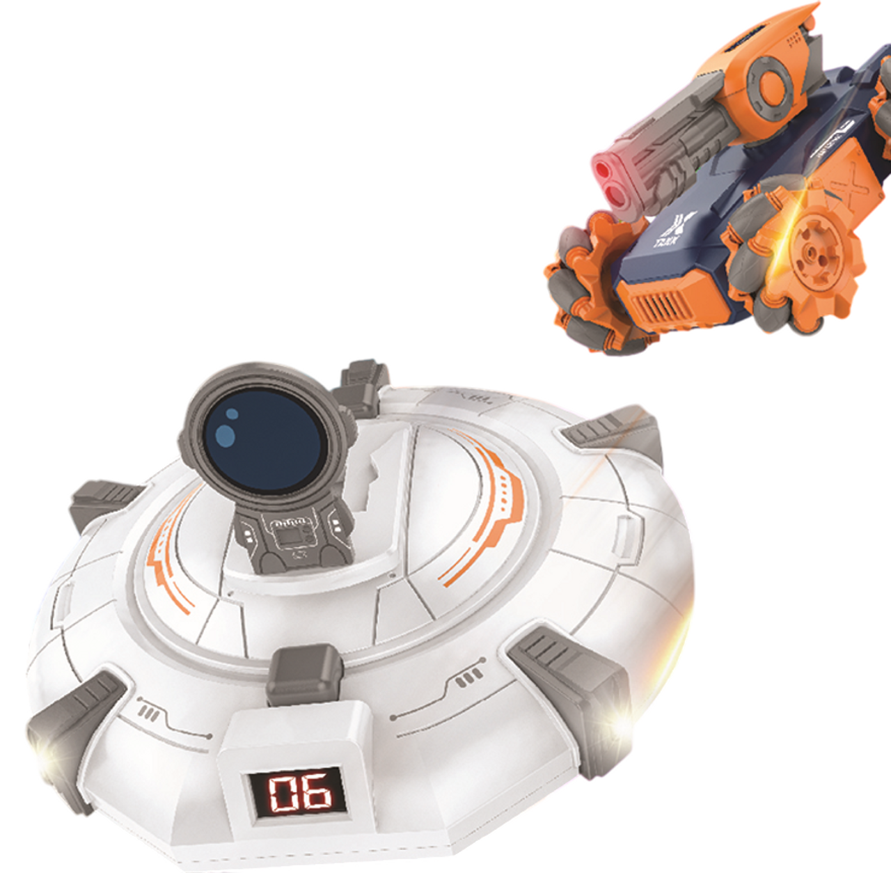 SuperFlipz  RC Laser Tank with Moving Space Target 