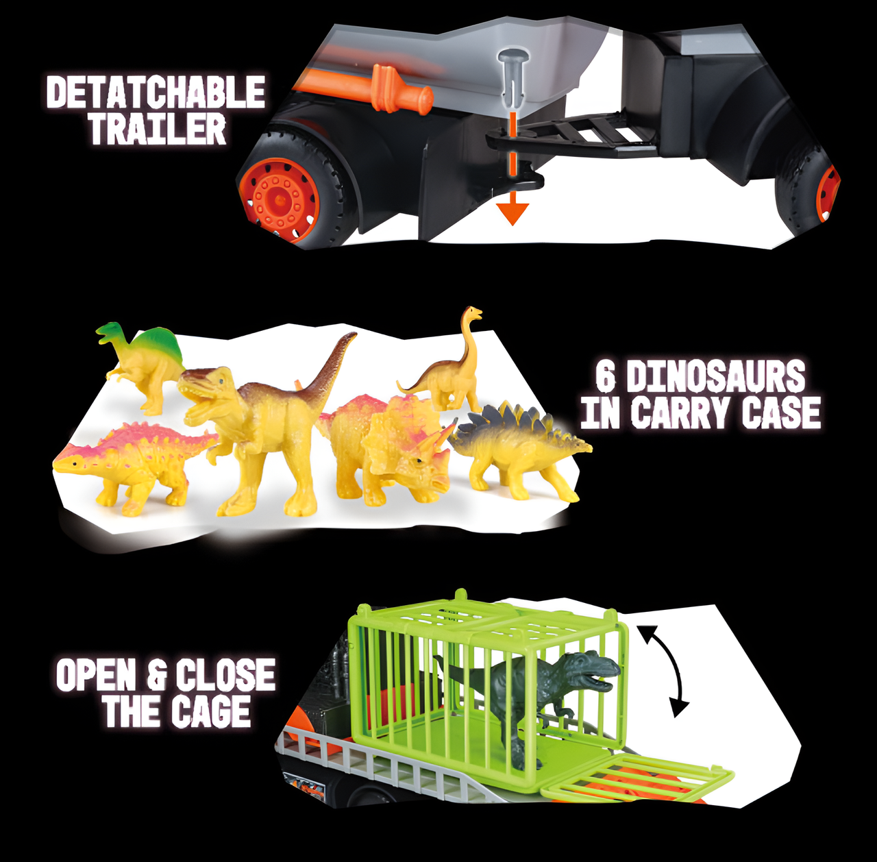 Dinosaur Truck Hauler 90cm Dinosaur Truck Hauler 90cm