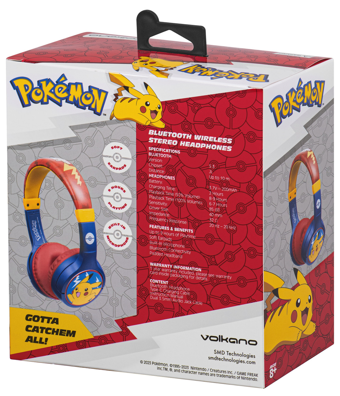 Pokemon - Padded Bluetooth Headphones