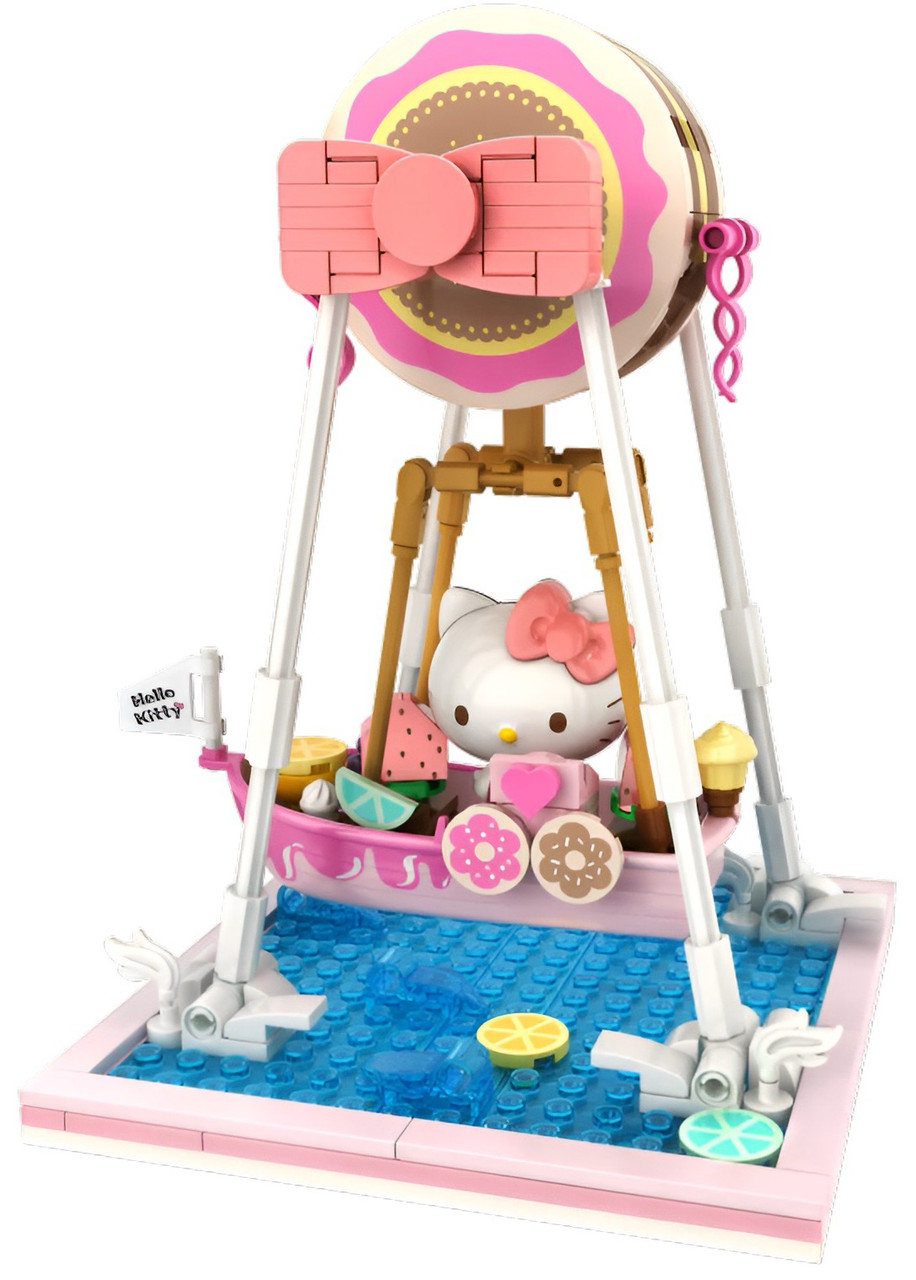 Hello Kitty YuMe Blocks Summer Wunderland Series - Hello Kitty Donut Ship Hello Kitty YuMe Blocks Summer Wunderland Series - Hello Kitty Donut Ship