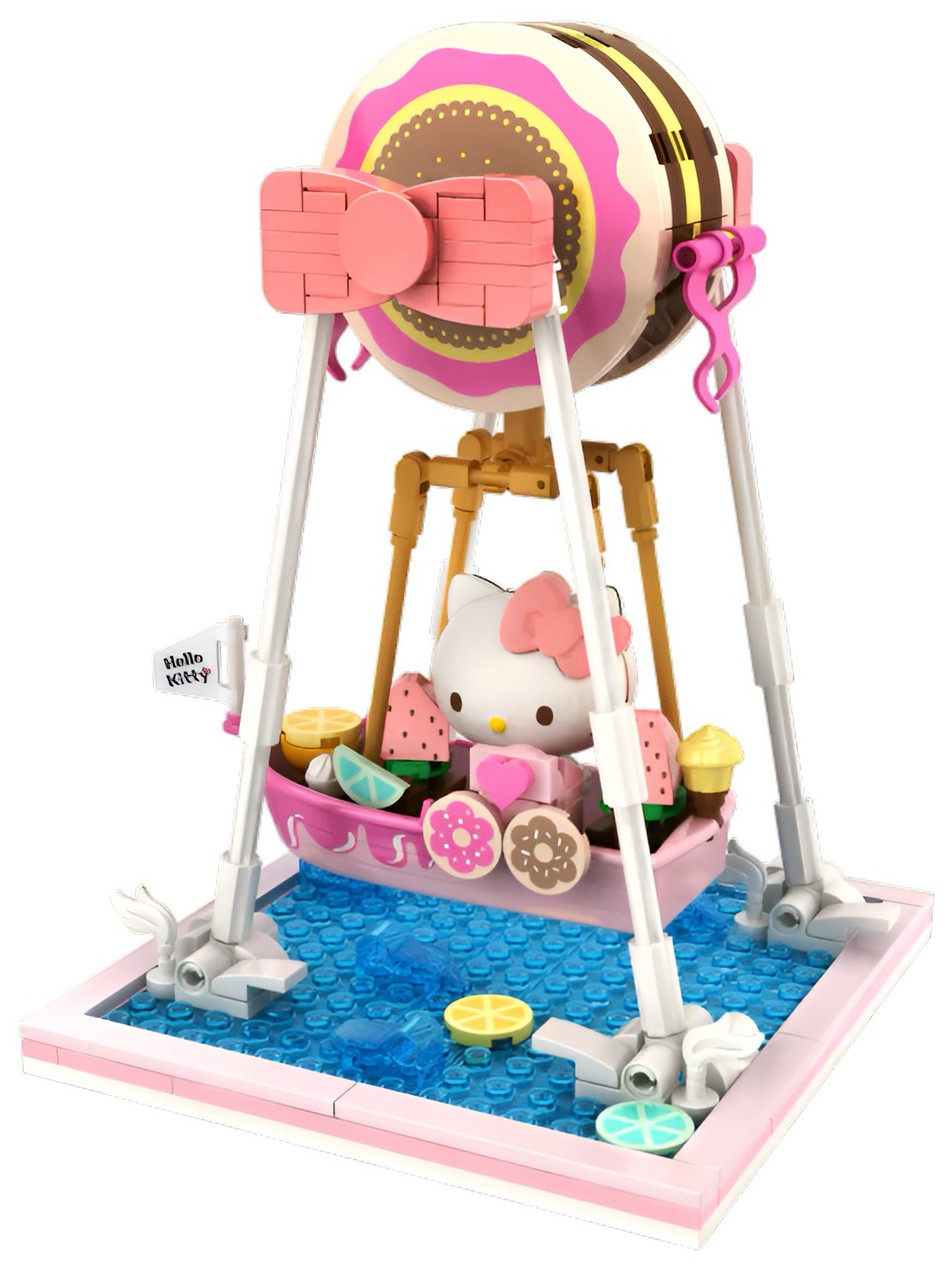 Hello Kitty YuMe Blocks Summer Wunderland Series - Hello Kitty Donut Ship Hello Kitty YuMe Blocks Summer Wunderland Series - Hello Kitty Donut Ship