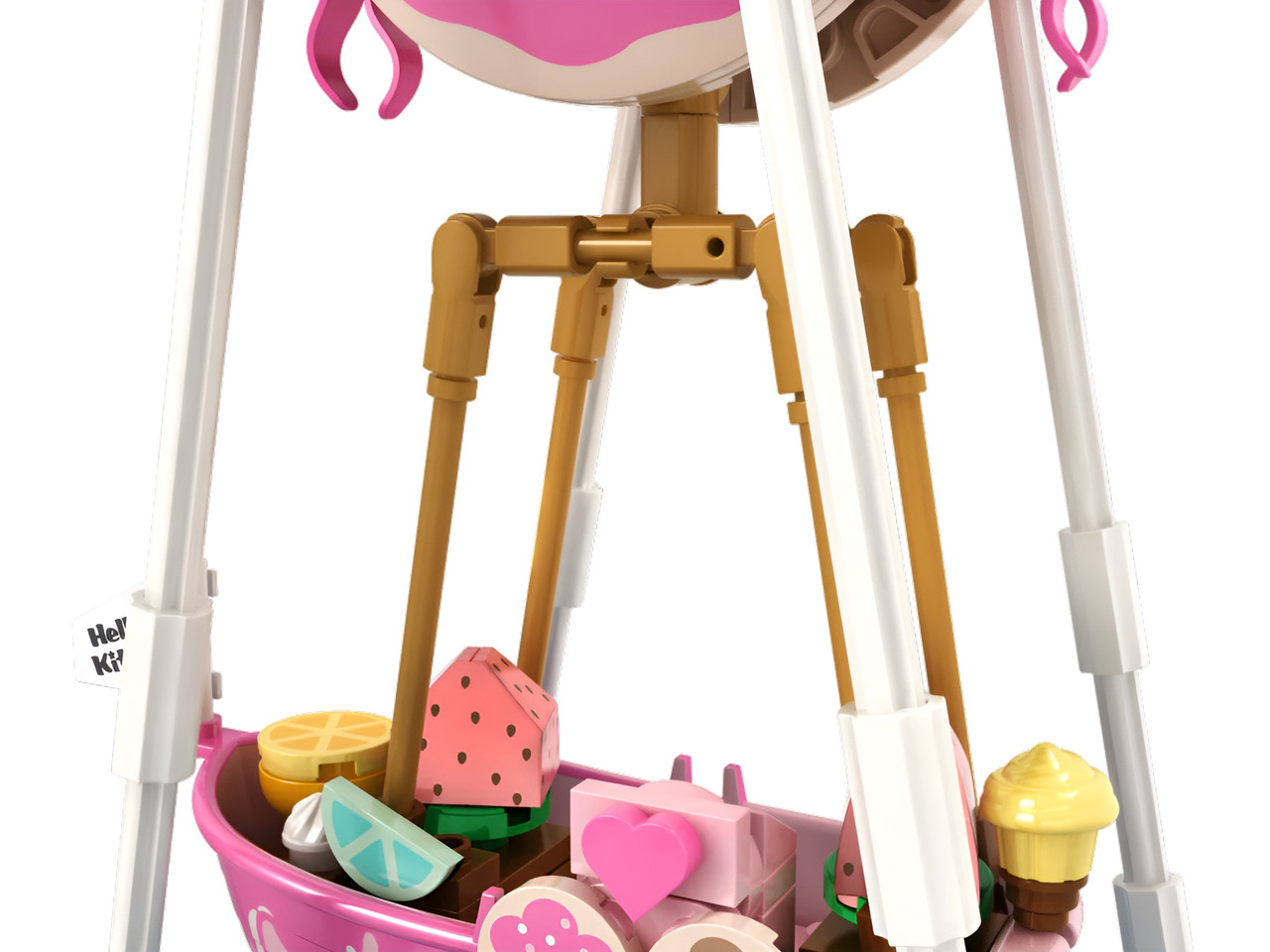 Hello Kitty YuMe Blocks Summer Wunderland Series - Hello Kitty Donut Ship Hello Kitty YuMe Blocks Summer Wunderland Series - Hello Kitty Donut Ship