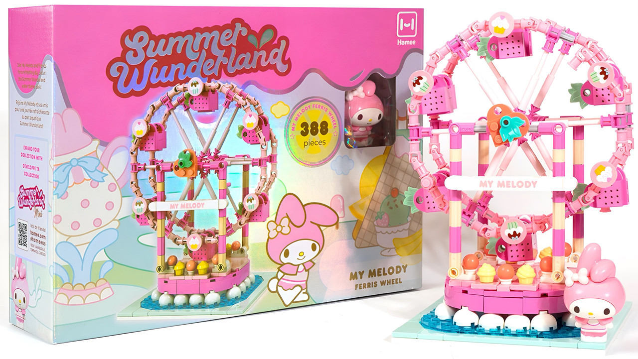 Hello Kitty YuMe Blocks Summer Wunderland Series - My Melody Ferris Wheel