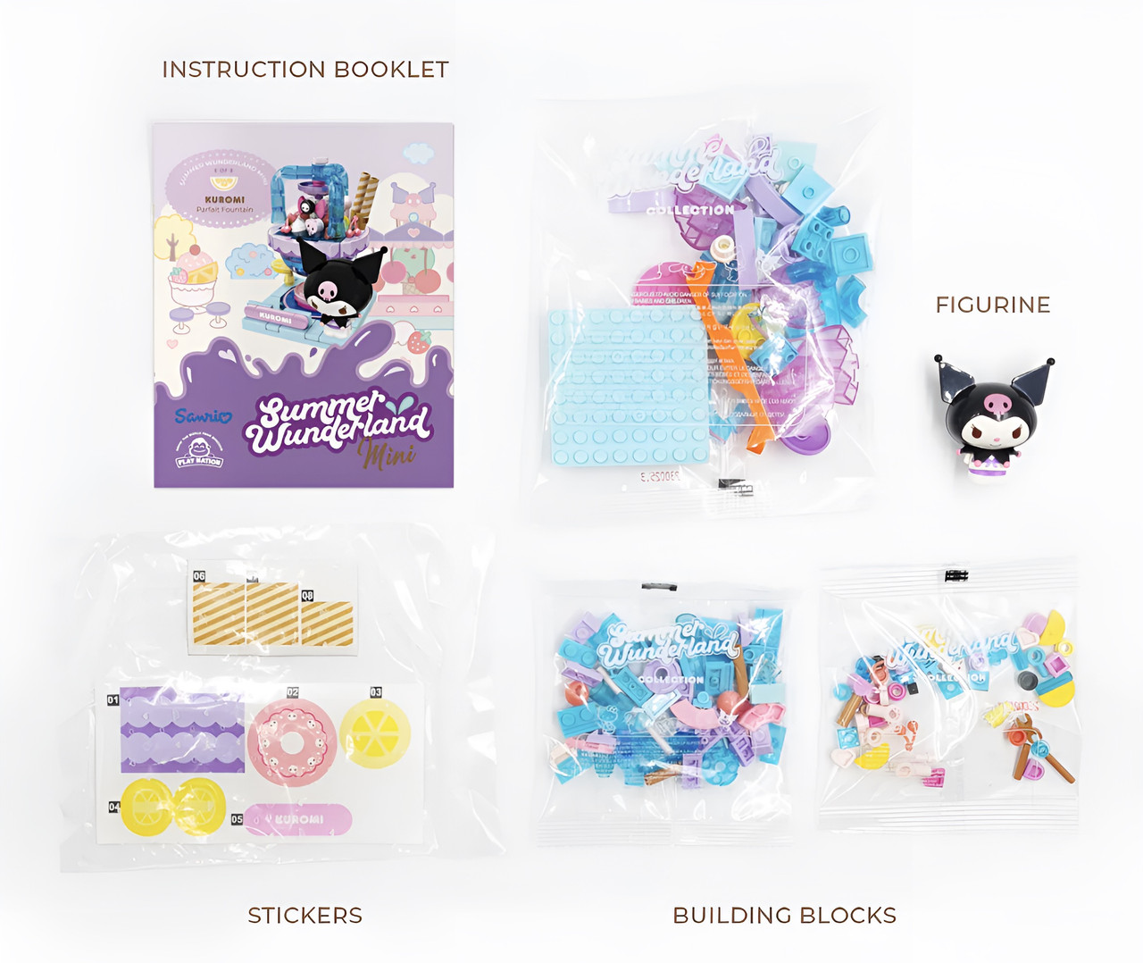 Hello Kitty YuMe Blocks Summer Wunderland Mini Series Hello Kitty YuMe Blocks Summer Wunderland Mini Series