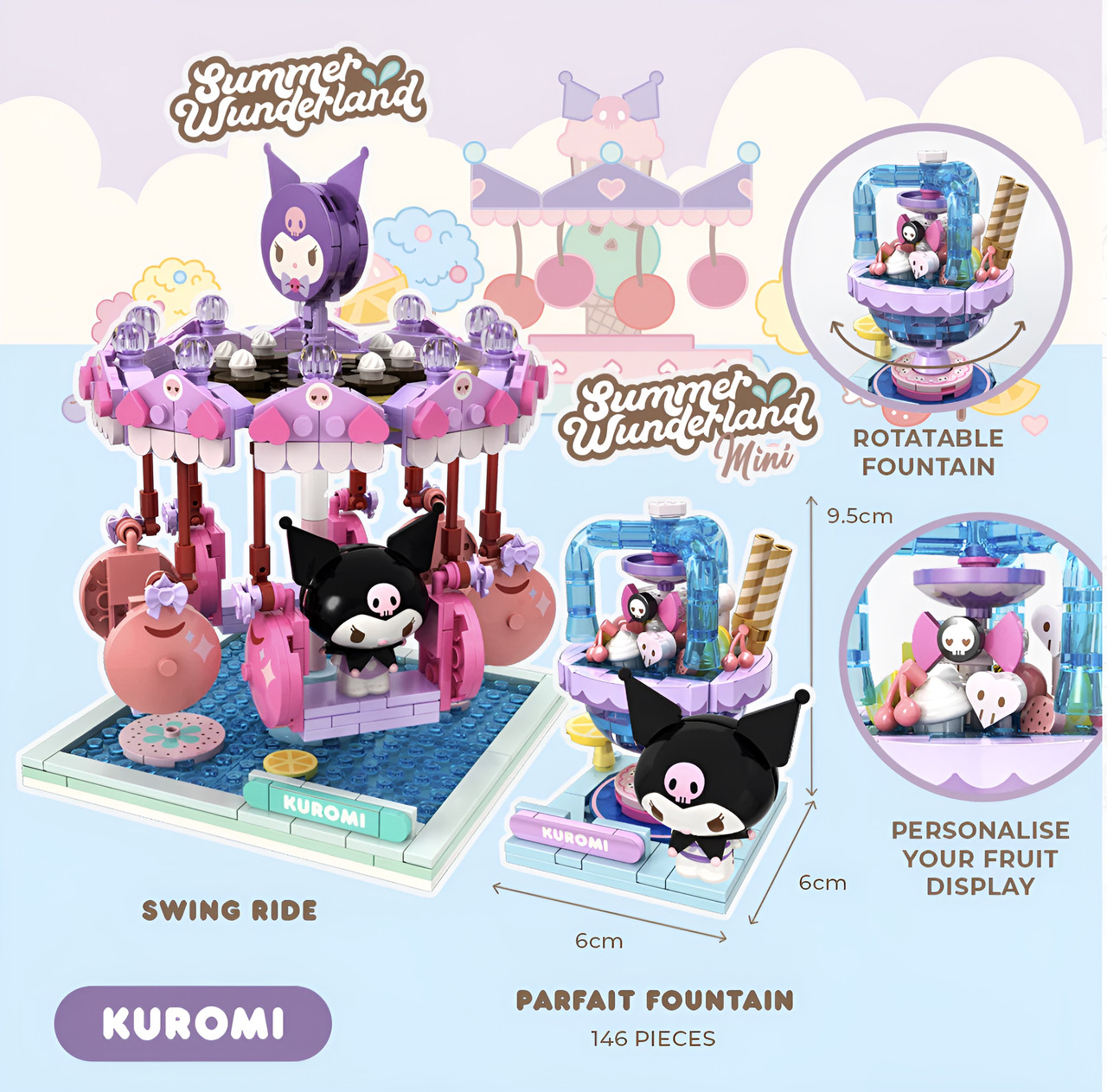 Hello Kitty YuMe Blocks Summer Wunderland Mini Series Hello Kitty YuMe Blocks Summer Wunderland Mini Series