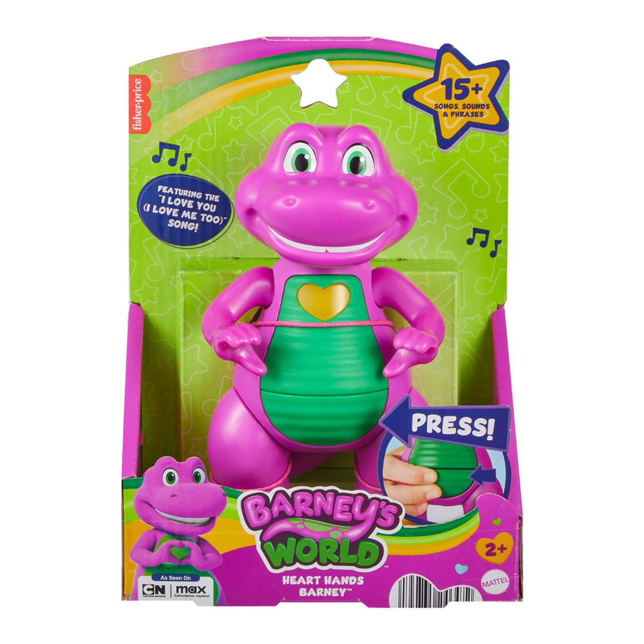 Barney's World Heart Hands Barney 14.5cm Figure Barney's World Heart Hands Barney 14.5cm Figure