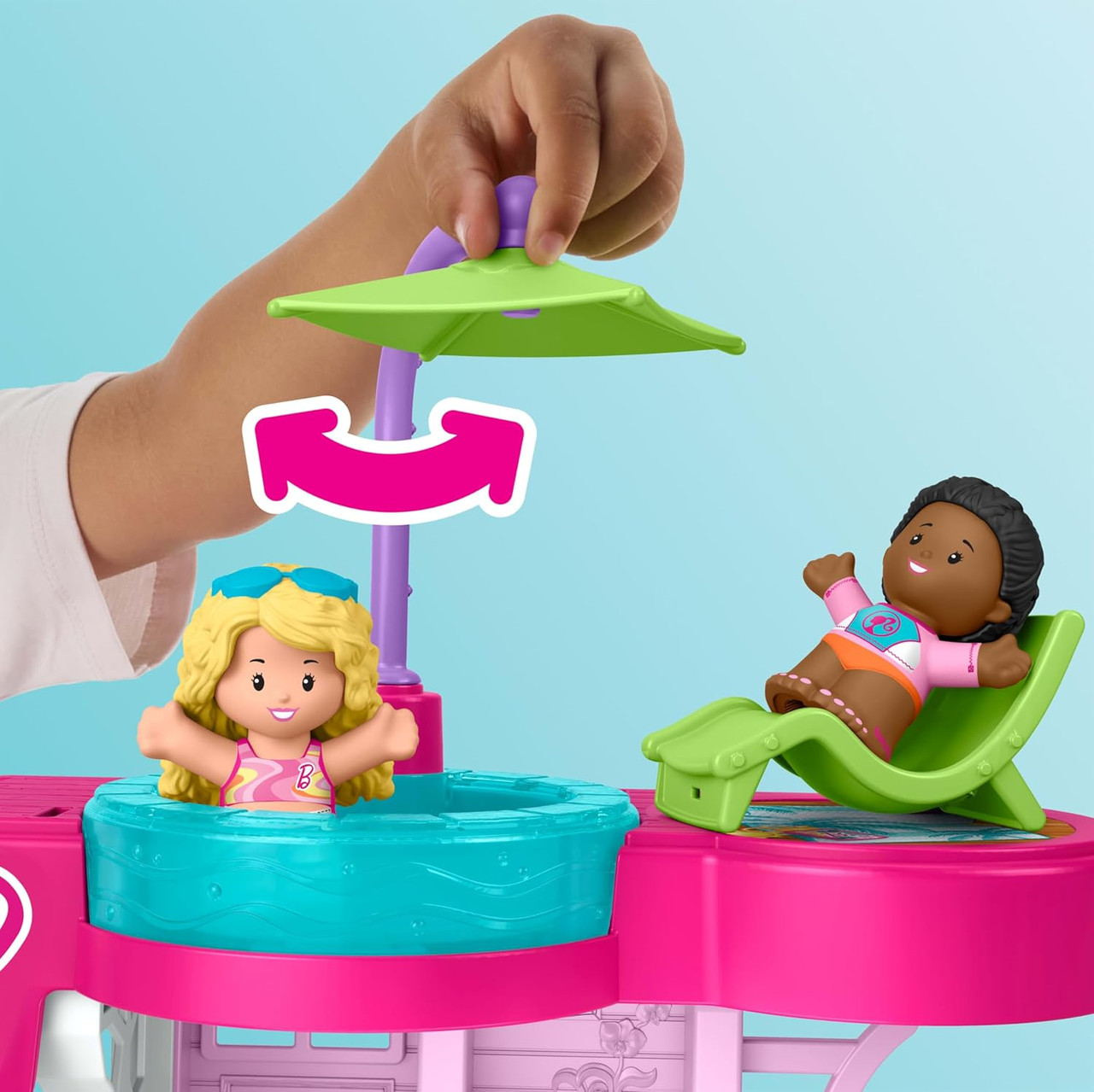 Fisher-Price Little People Barbie Beach House Playset