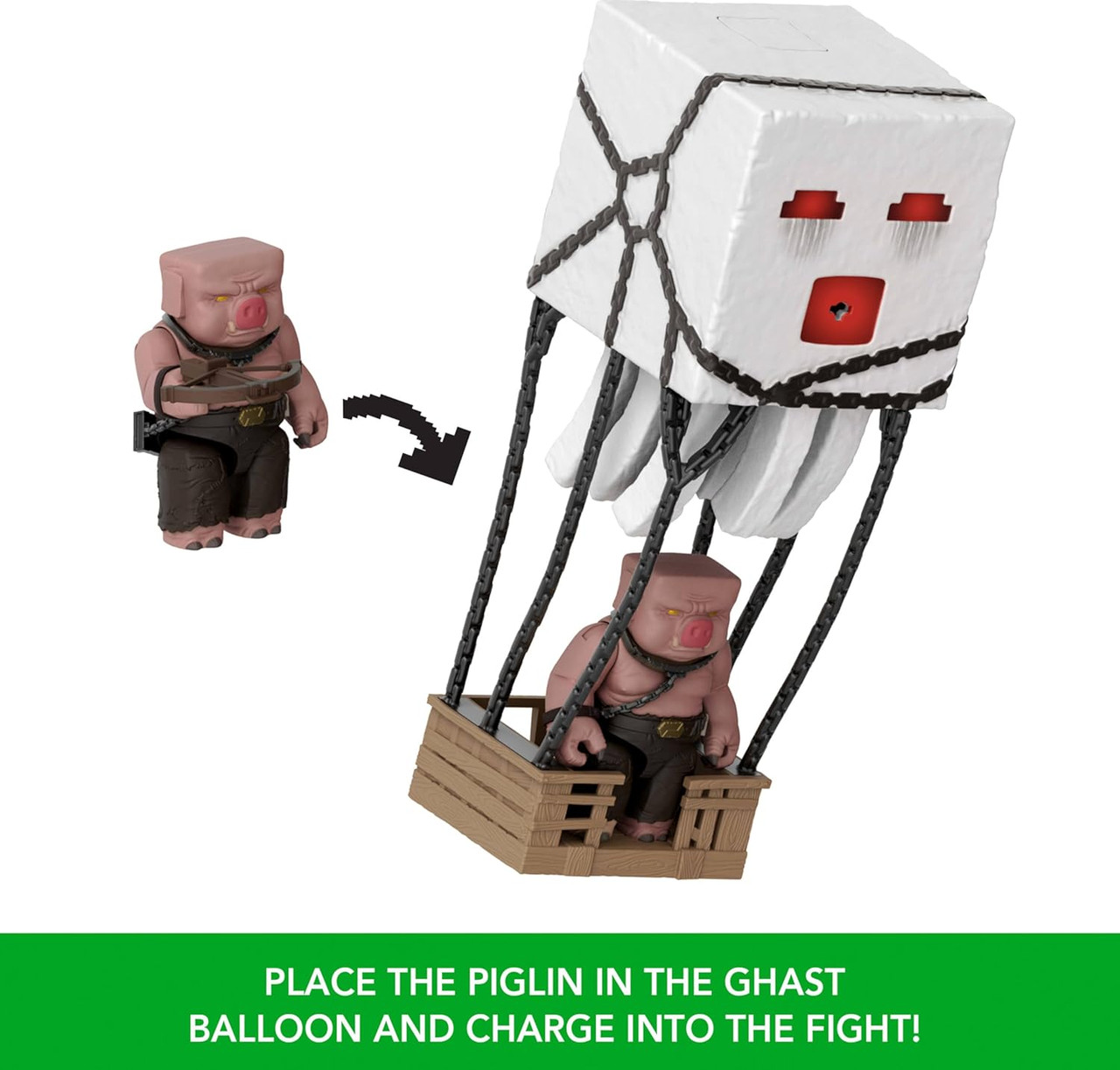 Minecraft Blast Attack Ghast Action Figure Set
