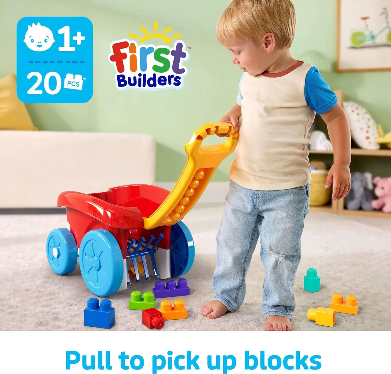 MEGA BLOKS First Builders Toddler Building Toy