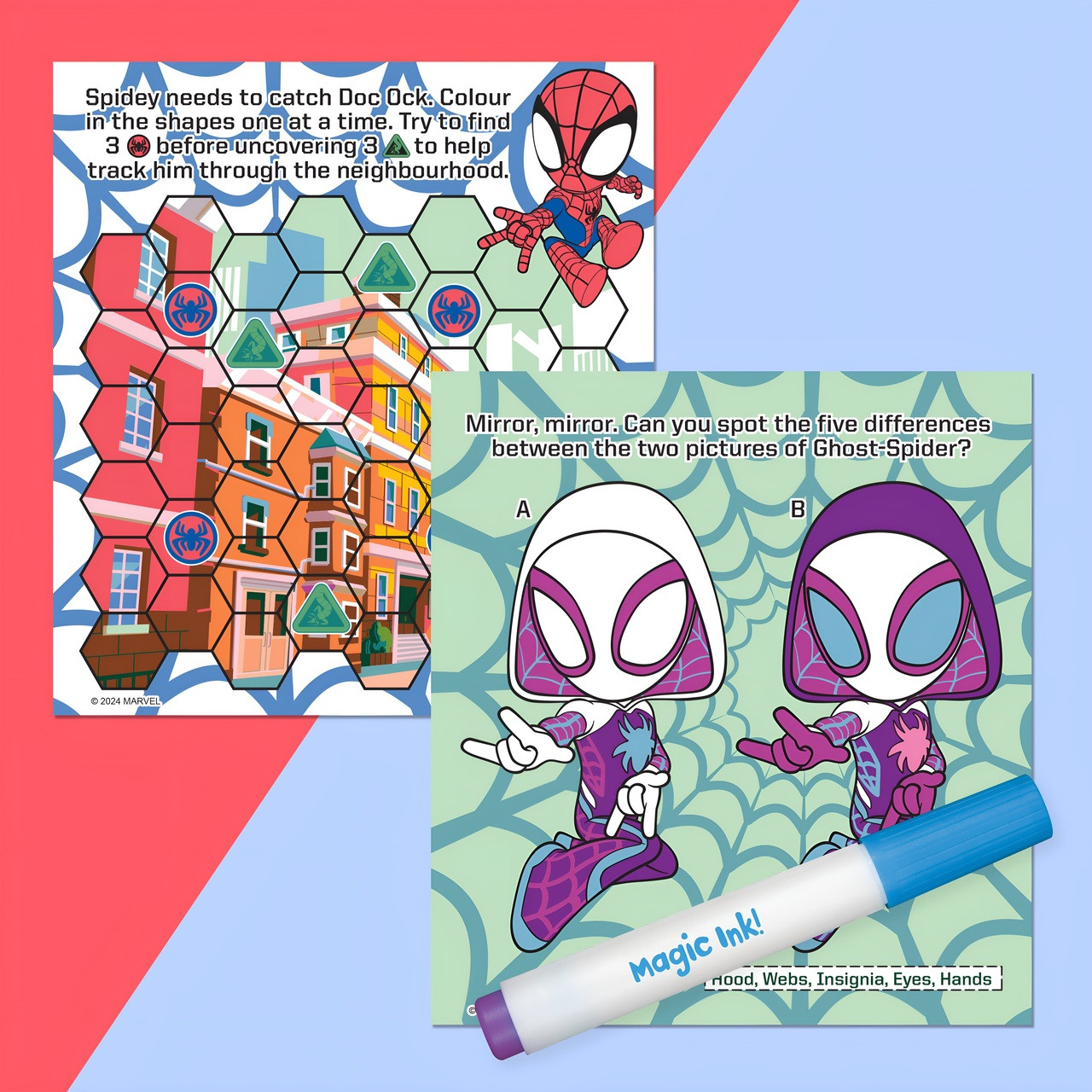 Inkredibles Spidey & His Amazing Friends Magic Ink Pictures