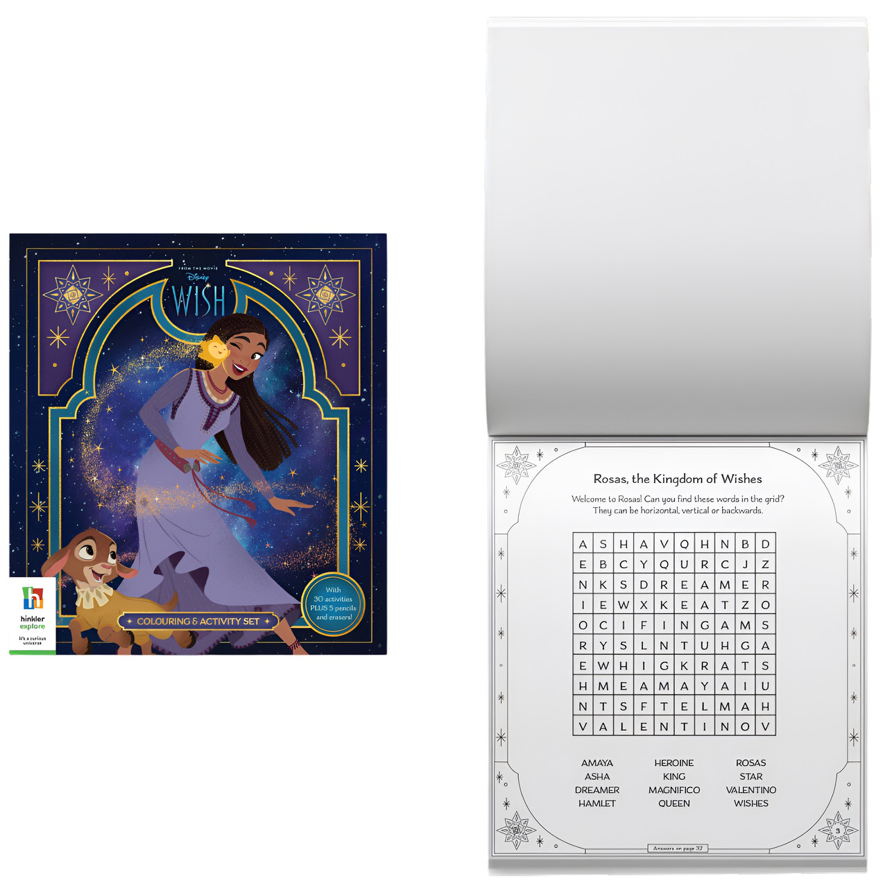 Disney Wish Colouring and Activity Set